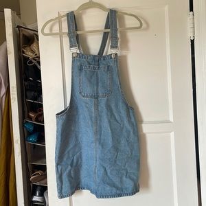 Denim Overall Dress (Size M)
